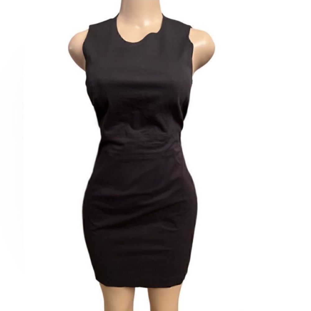 Theory black sleeveless dress. 